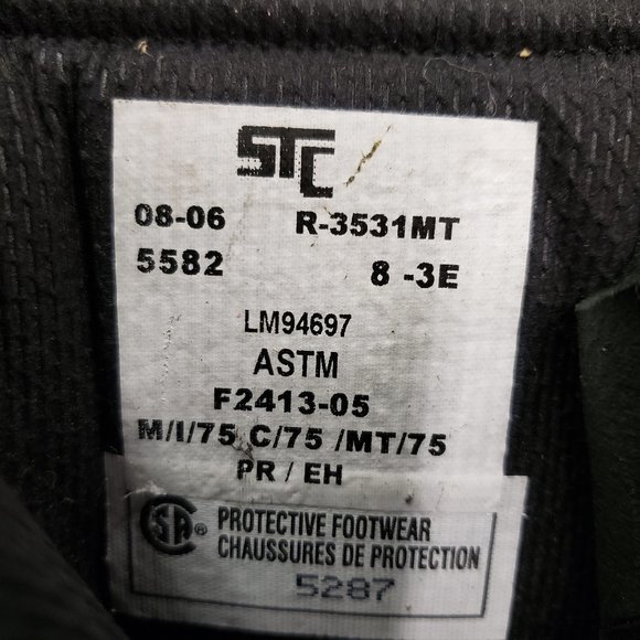 STC R33531MT Size 8 Work Boots - New - Picture 4 of 12
